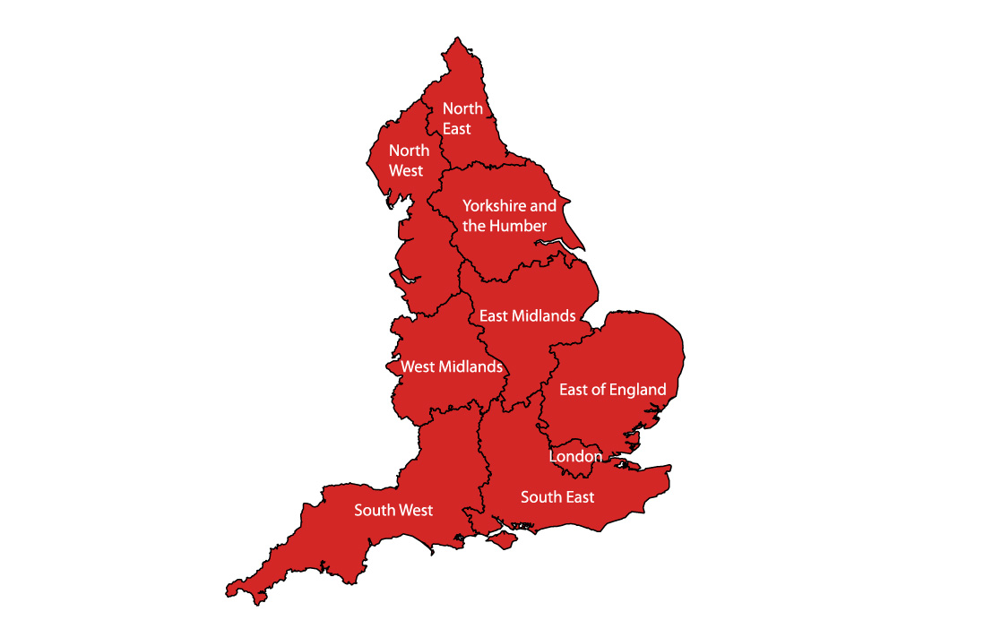 National Housing Federation Regional breakdown of 2023 equality