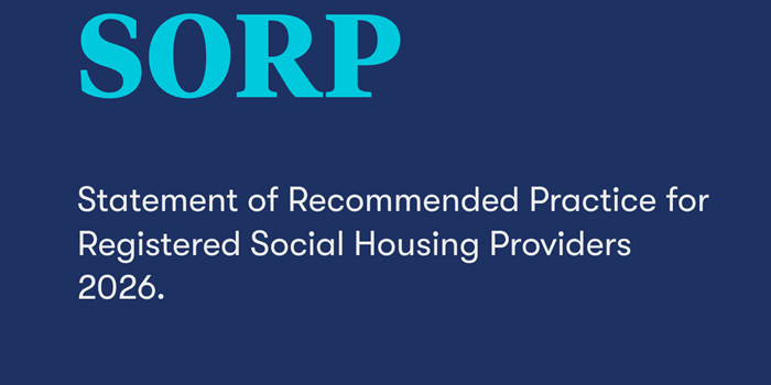 Housing SORP front page blue text on navy background