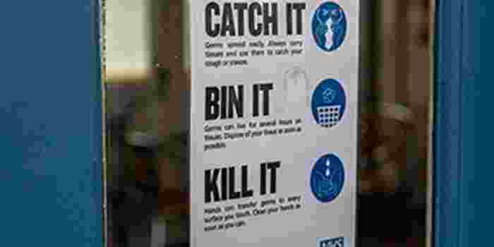 Catch it kill it bin it sign