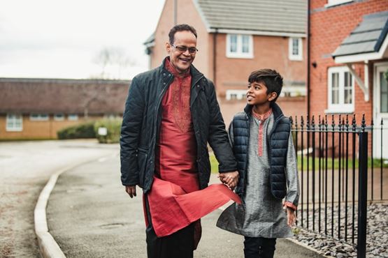 Residents - walking outside