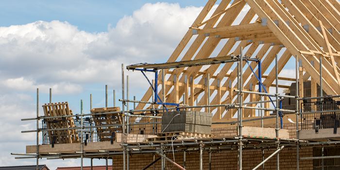 building new homes on development